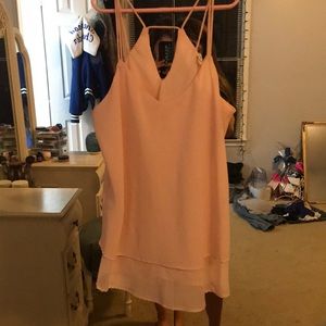 Strapped pink tanktop